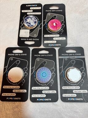 Popsockets Bundle Decorative Phone Grips & Stand- Multicolor